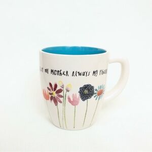 Rae Dunn Ceramic Floral Mug 18oz. Floral Watercolor & Mother’s Day Saying